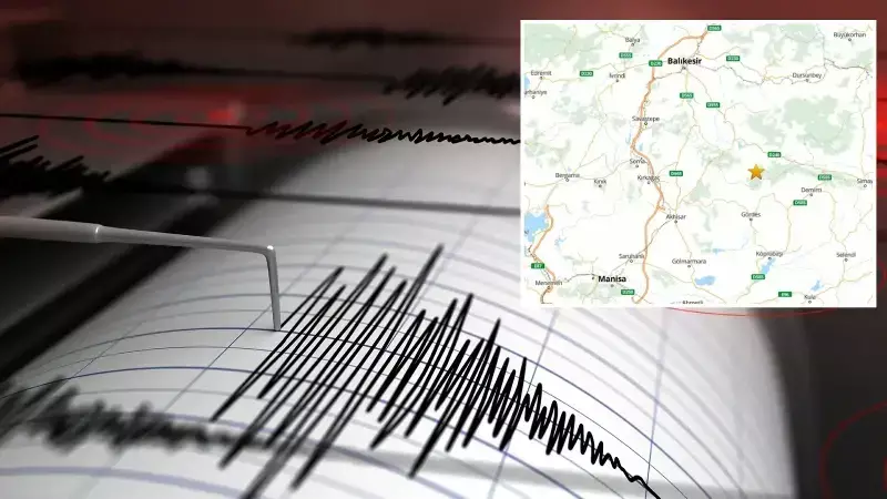 Balıkesir'de 4.5 Büyüklüğünde Deprem Meydana Geldi, Artçı Sarsıntılar Devam Ediyor