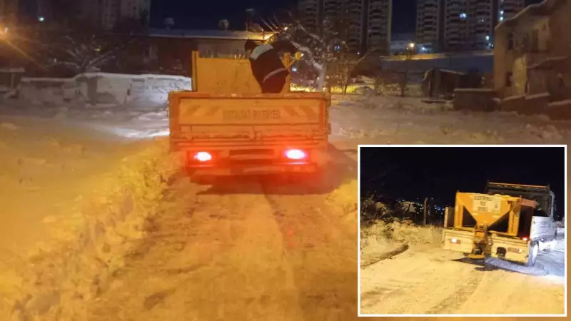 Battalgazi'de Kar Mücadelesi: 40 Köy Yolu Açıldı, Acil Sağlık Ekibine Destek