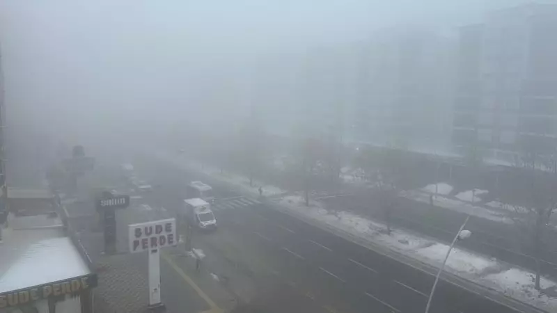 Diyarbakır Yoğun Sis Altında: Uçak Seferleri İptal, Görüş Mesafesi 10 Metreye Düştü