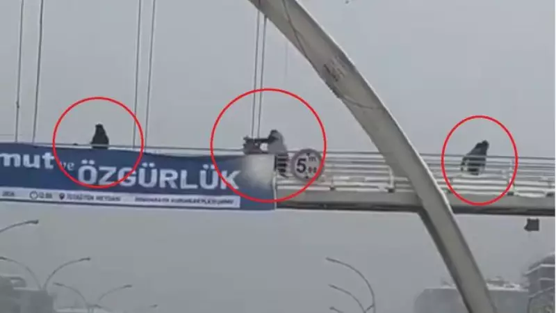 Diyarbakır'da Üst Geçitte Kartopu Atan Çocuklara Şiddet: Görüntüler Sosyal Medyada Tepki Çekti