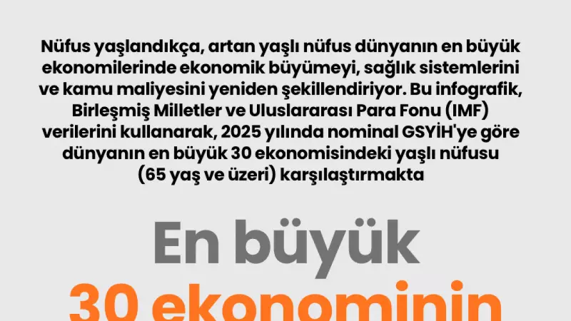 Dünyanın En Büyük 30 Ekonomisinde Yaşlı Nüfus Oranı ve Etkileri