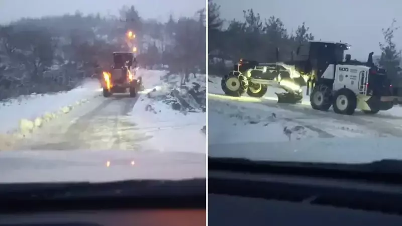 Düziçi'nde Kar Yağışı: Mahsur Kalan Araçlar ve Vatandaşlar Kurtarıldı