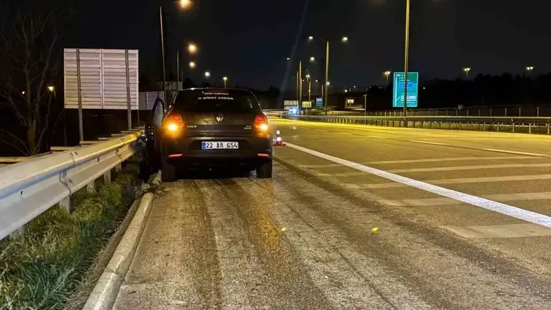 Edirne'de Alkollü Sürücünün Ters Yön Faciası: 2 Yaralı