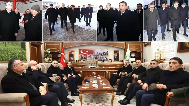 Erzurum'da Hayvancılık Ekonomisinin Kalbi: Aziziye Canlı Hayvan Pazarı'nda Heyet İncelemesi