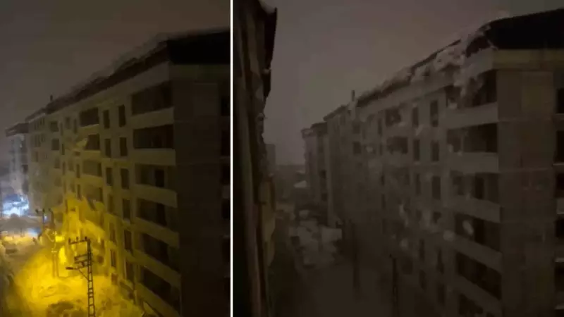 Hakkari'de Çatı Çığı Felaketi: Elektrik Direkleri Kağıt Gibi Ezildi