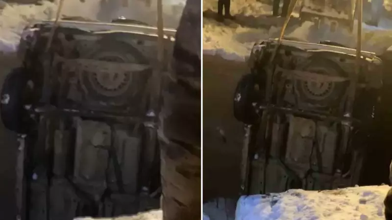 Hakkari'de Buzlanma Faciası: Otomobil Köprüden Düştü, 4 Yaralı