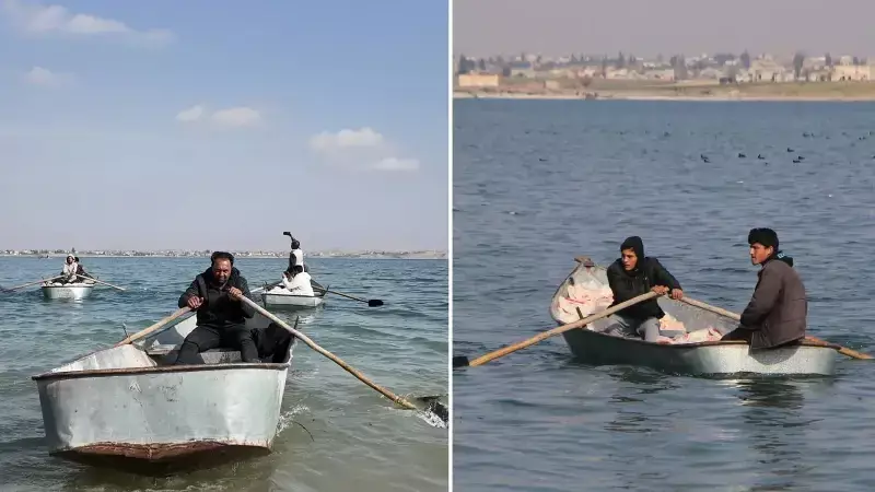 Halep'te YPG Kuşatması Altındaki Köylere Nehir Yoluyla İnsani Yardım