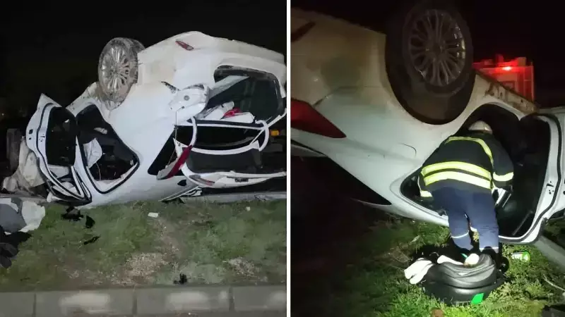 Hatay'da Takla Atan Otomobilde Anne ve Baba Yaralı Kurtuldu, 1 Yaşındaki Bebek Hayatını Kaybetti
