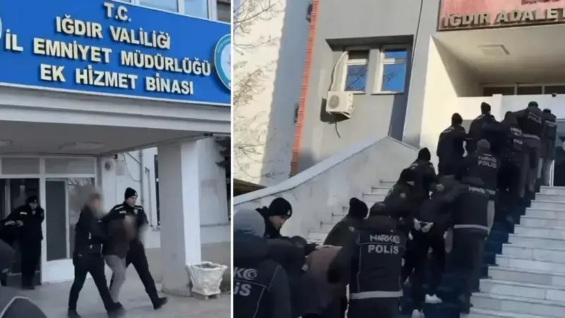 Iğdır'da Narkotik Operasyon: 14 Gözaltı, Uyuşturucu ve Silahlar Ele Geçirildi