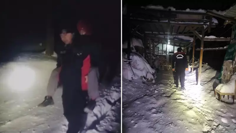 Kahramanmaraş'ta Kar Altında Mahsur Kalan 2 Kişi İtfaiye Ekiplerince Kurtarıldı