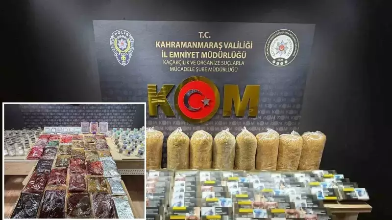 Kahramanmaraş'ta Narkotik Operasyonu: Bonzai ve Kaçak Tütün Ele Geçirildi
