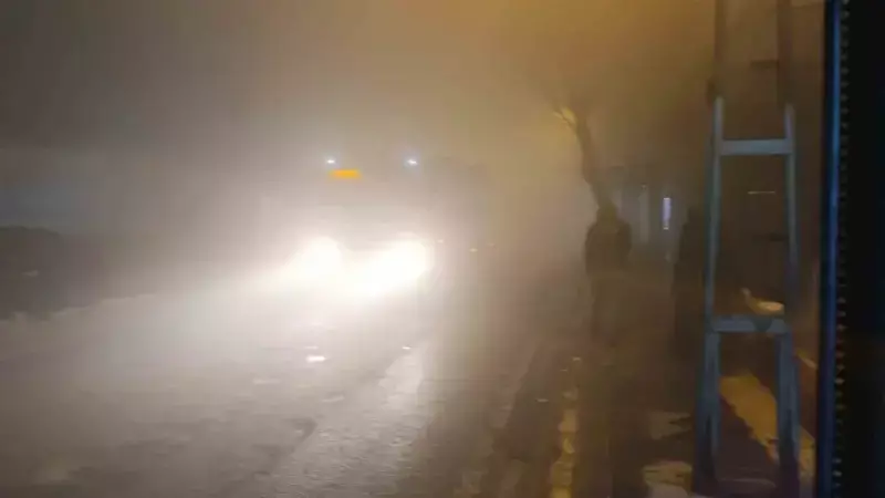 Kahramanmaraş'ta Yoğun Sis Nedeniyle Görüş Mesafesi Sıfırlandı