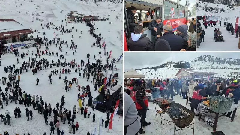 Karabük'te İlk Kez Düzenlenen Keltepe Kayak Festivali Büyük İlgi Gördü