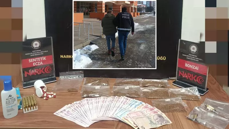 Kastamonu'da Uyuşturucu Operasyonu: 61 Gram Bonzai ve 49 Hap Ele Geçirildi