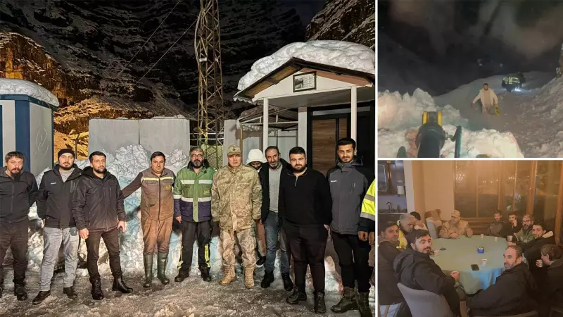 Kavaklı'da Madende Mahsur Kalan 8 İşçi Kar Mücadelesiyle Kurtarıldı