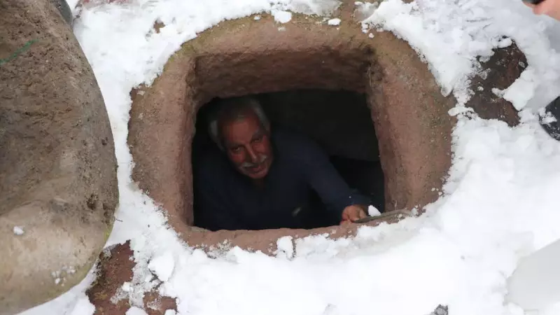 Kayseri'de 5 Asırlık Kar Kuyusu Geleneği: İlk Karlar Kuyulara Atıldı