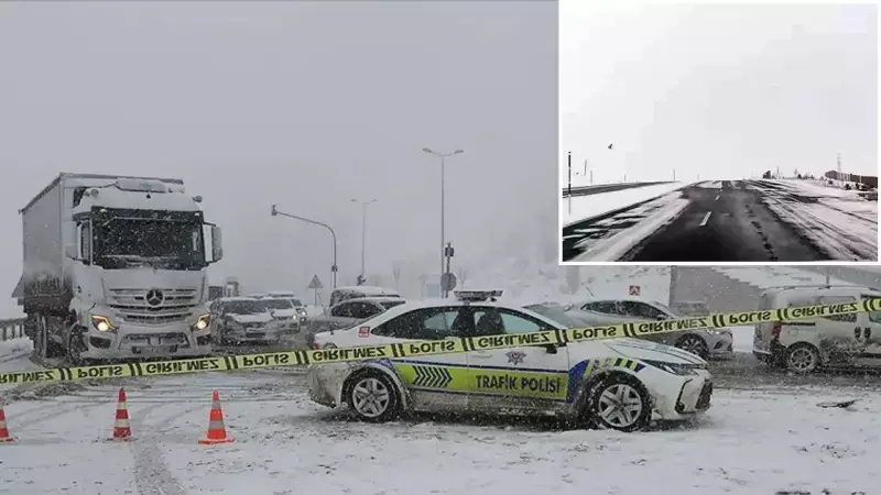 Kayseri'de Kar ve Tipi: İki Önemli Karayolu Çift Yönlü Kapandı