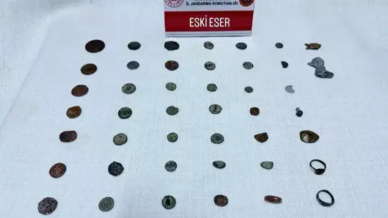 Kırıkkale'de Tarihi Eser Operasyonu: 38 Sikke ve 6 Obje Ele Geçirildi