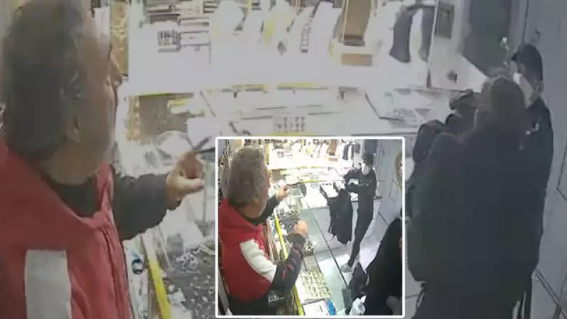 Kuyumcu Soygununda Şok: 'Kolay Gelsin' Deyip Silah Çekti, 25 Bilezik Çaldı