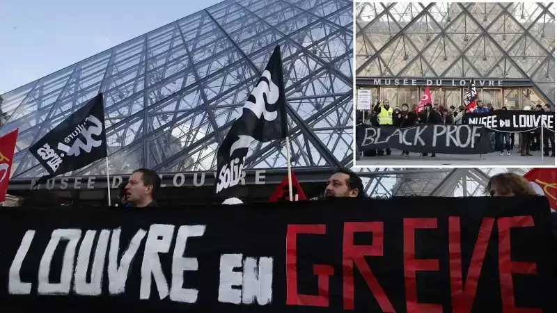 Louvre Müzesi'nde Grev ve Soygun: Personel Eksikliği Kapattı