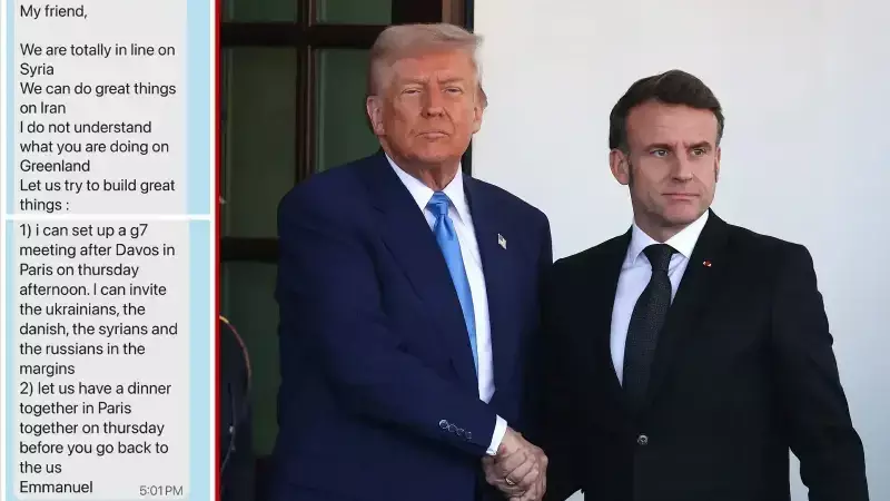 Macron'dan Trump'a Mesaj: Suriye'de Anlaştık, Grönland'ı Anlamadım