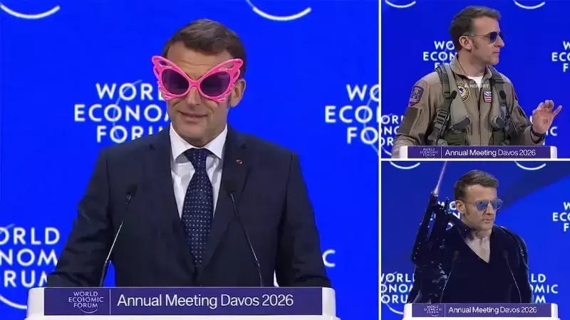 Macron'un Aynalı Gözlükleri Davos'ta Gündem Oldu: Top Gun Benzetmesi ve 650 Euro'luk Aksesuar