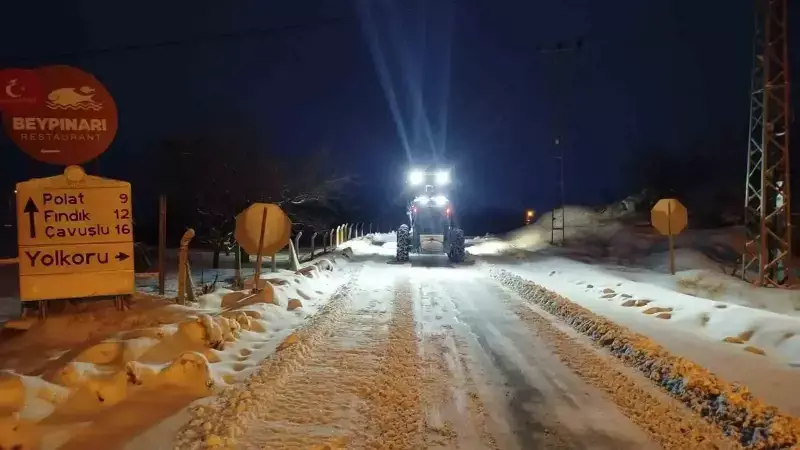Malatya'da Kar Mücadelesi: 176 Mahallede 4 Bin 71 Kilometre Yol Açıldı