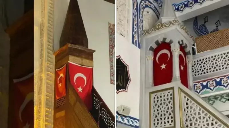 Muradiye Camii İmamından Minberlere Türk Bayrağı Asılması Teklifi