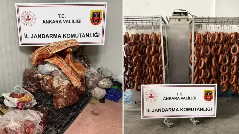 Polatlı'da Dev Operasyon: 11.400 Kg Sahte Et ve 20 Bin Etiket Ele Geçirildi