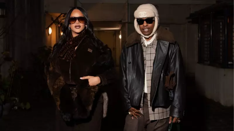 Rihanna ve ASAP Rocky Paris Moda Haftası'nda Romantik Akşam Yemeğinde