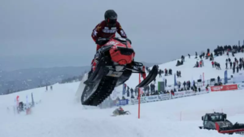 Rize'de Dünya Kar Motosikleti Şampiyonası Heyecanı Başladı