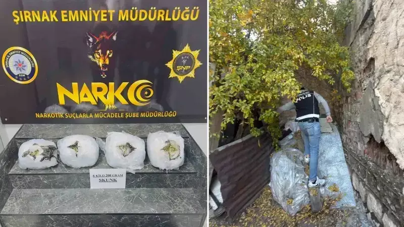 Şırnak'ta Uyuşturucuyla Mücadelede 2025 Yılında Büyük Başarı: 225 Kilodan Fazla Madde Ele Geçirildi