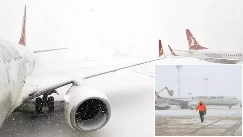 Sabiha Gökçen Havalimanı'nda Kar Nedeniyle Uçuşlarda %15 Azalma