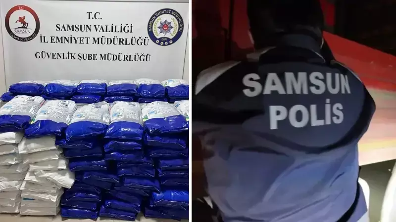 Samsun'da Kamyondan 1 Ton 110 Kilogram Sahte Çamaşır Deterjanı Ele Geçirildi