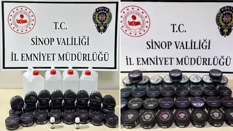 Sinop'ta Kaçak Operasyonu: 20 Litre Alkol ve 59 Nargile Tütünü Ele Geçirildi