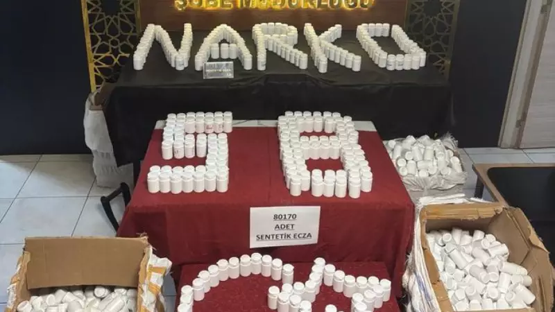 Sivas'ta Büyük Operasyon: 80 Bin 170 Sentetik Uyuşturucu Hap Ele Geçirildi