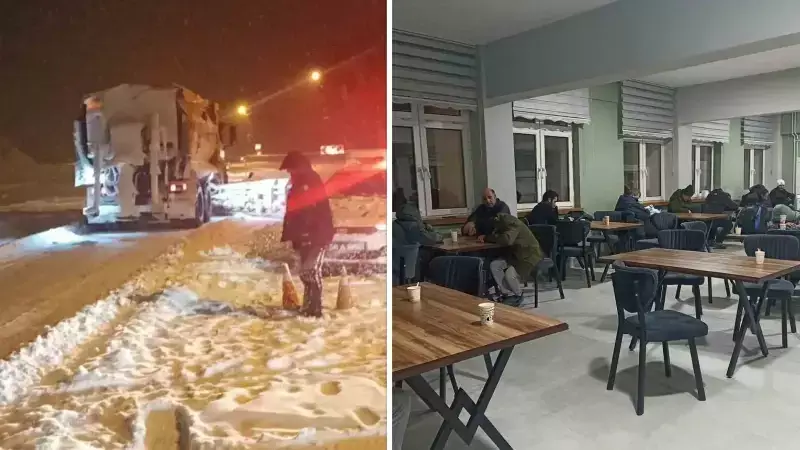 Sivas'ta Kar Esareti: Yollar Kapandı, 700 Yolcu Mahsur Kaldı