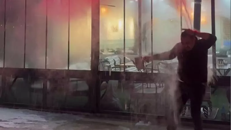 Sivas'ta Soğuk Hava Deneyi Talihsizlikle Bitti: Esnaf Kendini Yaktı