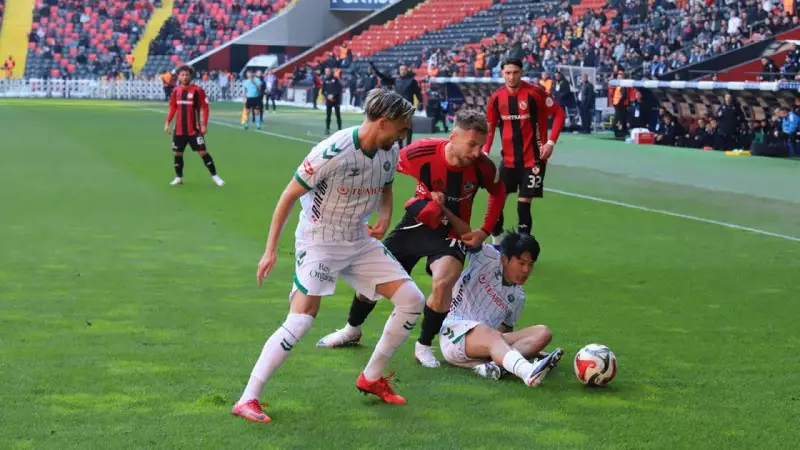 Süper Lig'de Gaziantep FK ve Konyaspor Berabere Kaldı: 1-1
