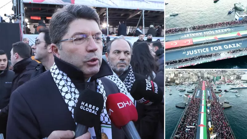 İstanbul'da Büyük Gazze Yürüyüşü: Adalet Bakanı Tunç'tan Sert Mesajlar