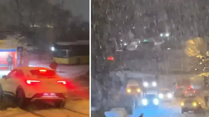 İstanbul'da Kar Yağışı Trafiği Felç Etti: Yoğunluk %78'e Ulaştı
