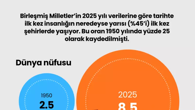 Tarihte İlk Kez: İnsanlığın Yarısı Şehirlerde Yaşıyor