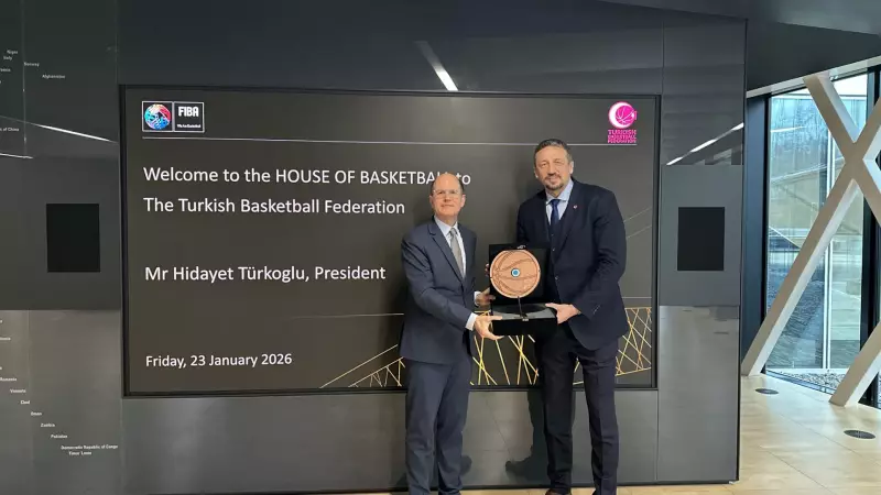 TBF Başkanı Hidayet Türkoğlu, FIBA Genel Sekreteri Zagklis'i Ziyaret Etti