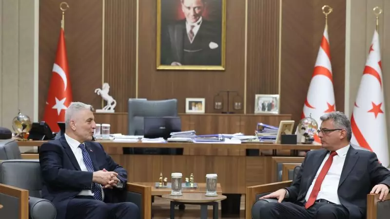 Ticaret Bakanı Bolat, KKTC Cumhurbaşkanı Erhürman ile Lefkoşa'da Görüştü