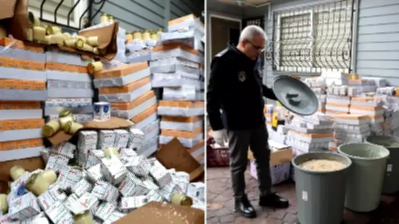 Toroslar'da Merdiven Altı Krem İmalathanesine Baskın: 6 Bin 86 Kavanoz Ele Geçirildi