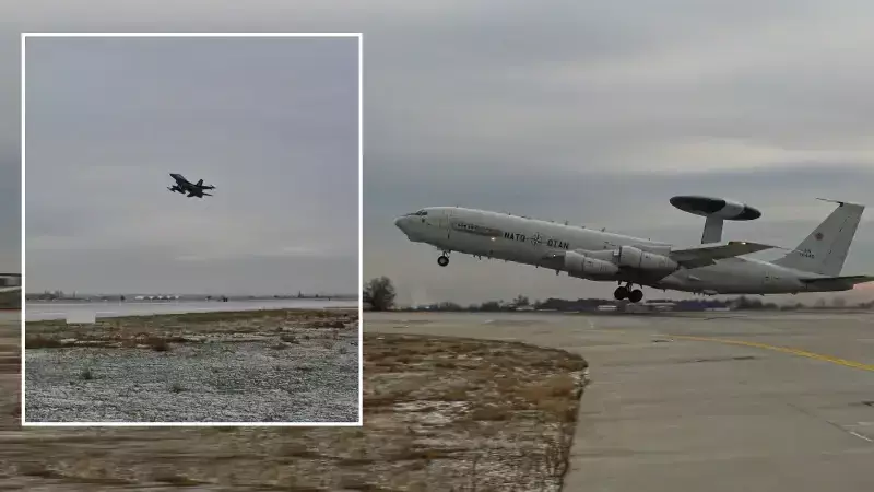 Türk Muharip Uçakları ve NATO AWACS, NEXUS ACE Eğitiminde Buluştu