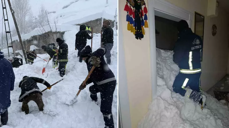 Van'da Çığ Felaketi: 1 Kayıp, 22 Ev Boşaltıldı