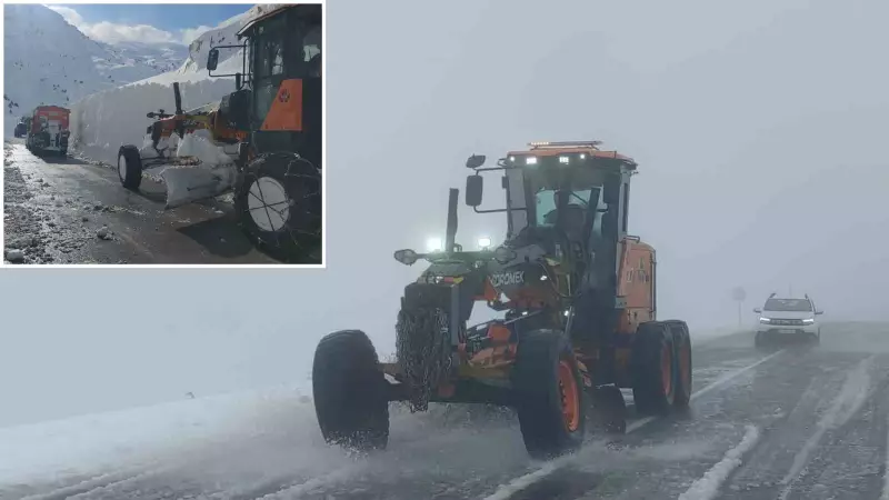 Van'da Çığ Temizleme Çalışmasında Greyder Devrildi: Operatör Yaralandı