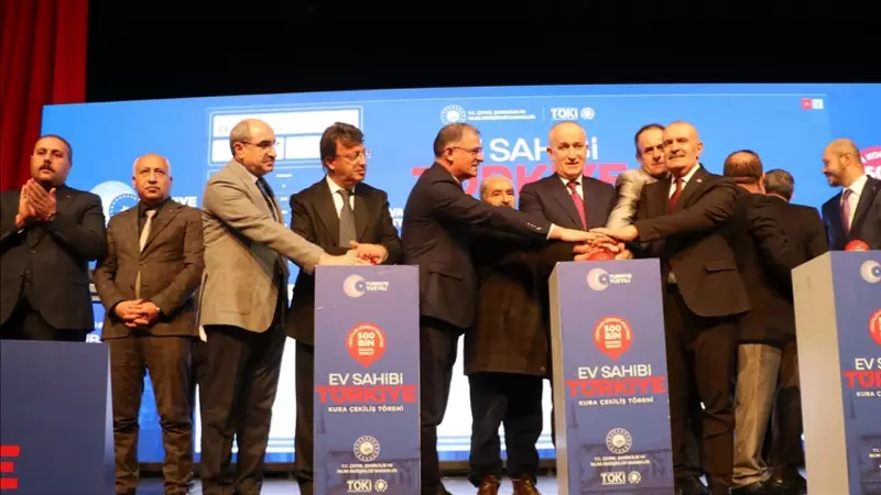 Van'da 6.803 Sosyal Konut İçin Kura Çekimi Yapıldı: 500 Bin Konut Hedefi