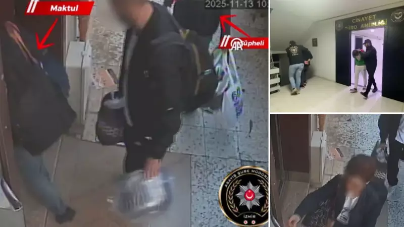 İzmir'de Anne Cinayeti: Oğlu Kan Lekesiyle Yakalandı